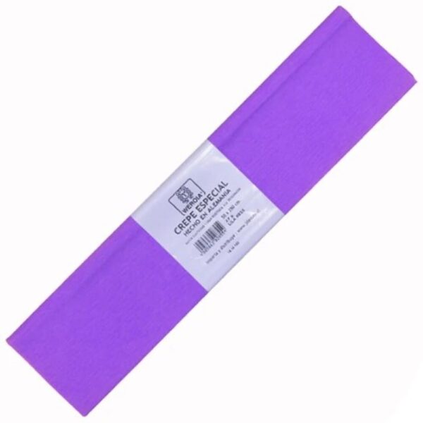 Papel Crepé - 27gr, Lila, 50x250, Resma 520pl