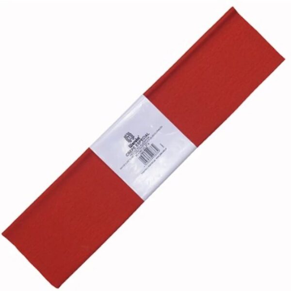 Papel Crepé - 27gr, Rojo, 50x250, Resma 520pl