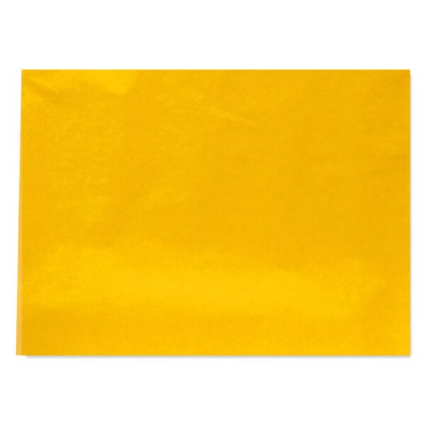 Papel Seda - 20g, 50x70, Amarillo Oro, Resma 520pl