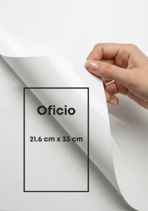 Adhesivo - Brillante s/t, Oficio 21,6x33