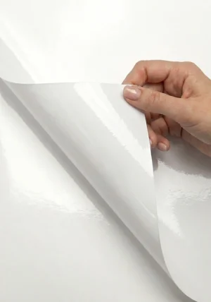 Adhesivo - PVC, Pliego-Blanco