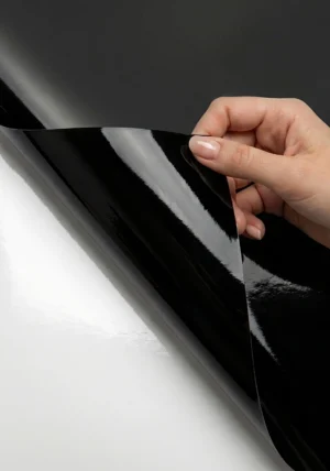 Adhesivo - PVC negro, pl 70 x 100 cm