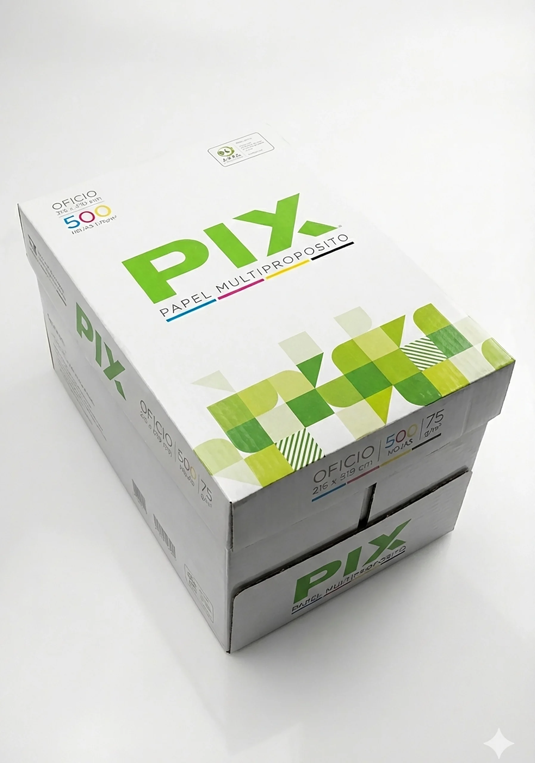 Papel Fotocopia Pix, caja 5 resmas oficio