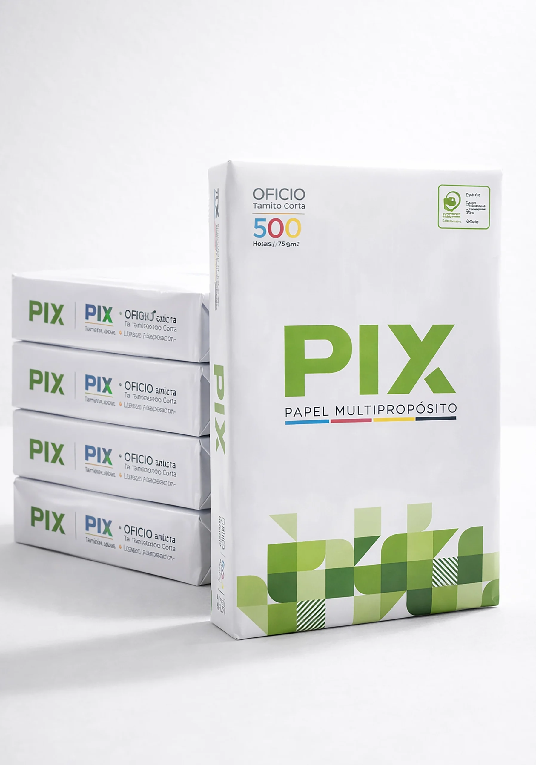 Papel Fotocopia Pix, resma oficio 500 pl